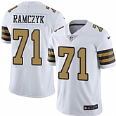 Nike Men & Women & Youth Saints 71 Ryan Ramczyk White Color Rush Limited Jersey,baseball caps,new era cap wholesale,wholesale hats